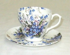 Forget-Me-Not & Lily Breakfast Cup and Saucer
